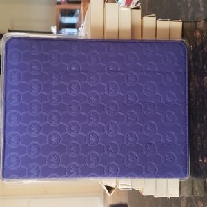 NWT Michael Kors Mono Embossed Neoprene Purple Ipad 2 Case